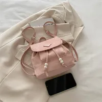 Solid Color Casual Women's Backpack main image 2