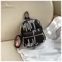 Geometric Casual Women's Backpack sku image 4
