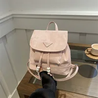 Solid Color Casual Women's Backpack sku image 3