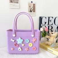 Women's EVA Heart Shape Bow Knot Cute Square Open Square Bag sku image 13