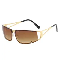 Personality Exaggerated Punk Solid Color Pc Special-Shaped Mirror Full Frame Glasses main image 2