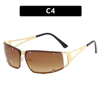 Personality Exaggerated Punk Solid Color Pc Special-Shaped Mirror Full Frame Glasses sku image 4