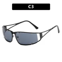 Personality Exaggerated Punk Solid Color Pc Special-Shaped Mirror Full Frame Glasses sku image 3