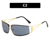 Personality Exaggerated Punk Solid Color Pc Special-Shaped Mirror Full Frame Glasses sku image 2