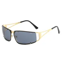 Personality Exaggerated Punk Solid Color Pc Special-Shaped Mirror Full Frame Glasses main image 4