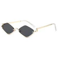 Simple Style Classic Style Solid Color Ac Polygon Full Frame Glasses main image 2