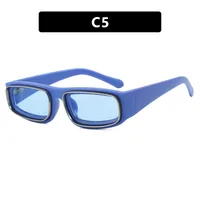 Personality Punk Street Geometric Ac Special-Shaped Mirror Full Frame Glasses sku image 5