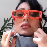Personality Punk Street Geometric Ac Special-Shaped Mirror Full Frame Glasses main image 3