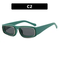 Personality Punk Street Geometric Ac Special-Shaped Mirror Full Frame Glasses sku image 2