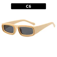 Personality Punk Street Geometric Ac Special-Shaped Mirror Full Frame Glasses sku image 6