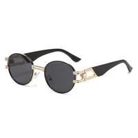 Elegant Basic Solid Color Ac Oval Frame Full Frame Glasses main image 2