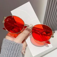 Elegant Basic Solid Color Ac Oval Frame Full Frame Glasses sku image 7