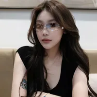 Elegant Basic Solid Color Pc Square Frameless Glasses main image 1