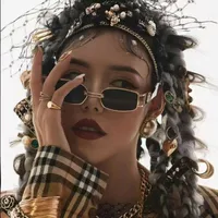 Casual Style Basic Solid Color Pc Square Full Frame Glasses main image 1