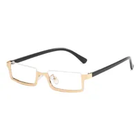 Sweet Transparent Resin Square Half Frame Glasses sku image 7
