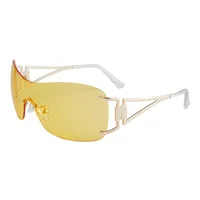 Y2K Hawaiian Geometric Ac Special-Shaped Mirror Frameless Glasses main image 3