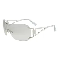 Y2K Hawaiian Geometric Ac Special-Shaped Mirror Frameless Glasses main image 4