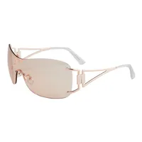 Y2K Hawaiian Geometric Ac Special-Shaped Mirror Frameless Glasses main image 5