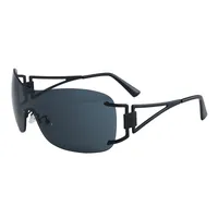 Y2K Hawaiian Geometric Ac Special-Shaped Mirror Frameless Glasses sku image 6