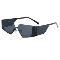 Modern Style Street Irregular Ac Polygon Frameless Glasses sku image 1