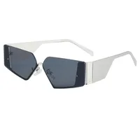 Modern Style Street Irregular Ac Polygon Frameless Glasses sku image 2