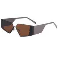 Modern Style Street Irregular Ac Polygon Frameless Glasses main image 6