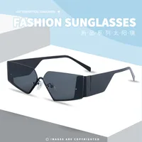 Modern Style Street Irregular Ac Polygon Frameless Glasses main image 1