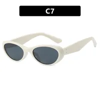 Personality Punk Street Geometric Ac Cat Eye Full Frame Glasses sku image 7