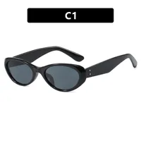 Personality Punk Street Geometric Ac Cat Eye Full Frame Glasses sku image 1