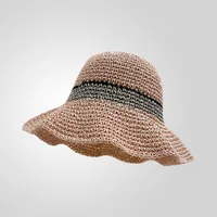Women's Casual Style Basic Solid Color Big Eaves Straw Hat sku image 3