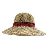 Women's Casual Style Basic Solid Color Big Eaves Straw Hat main image 4