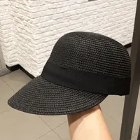 Unisex Basic Classic Style Solid Color Curved Eaves Straw Hat sku image 2