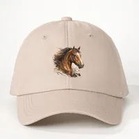 Unisex Casual Simple Style Streetwear Horse Embroidery Curved Eaves Baseball Cap main image 5