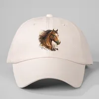 Unisex Casual Simple Style Streetwear Horse Embroidery Curved Eaves Baseball Cap sku image 3