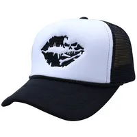 Unisex Casual Simple Style Streetwear Lips Curved Eaves Baseball Cap main image 3