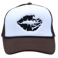 Unisex Casual Simple Style Streetwear Lips Curved Eaves Baseball Cap main image 4