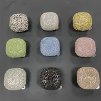 PC Rhinestone Solid Color Shiny Earphone Case Phone Cases main image 1