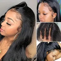 Unisex Simple Style Casual Holiday Street High Temperature Wire Long Straight Hair Wigs main image 2