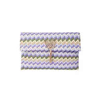 Women's Small Braid Butterfly Streetwear Weave Square Magnetic Buckle Envelope Bag sku image 1