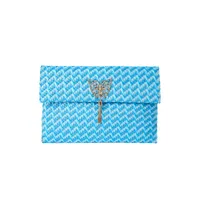 Women's Small Braid Butterfly Streetwear Weave Square Magnetic Buckle Envelope Bag sku image 4