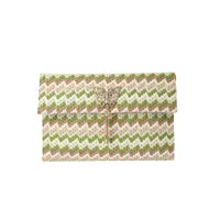 Women's Small Braid Butterfly Streetwear Weave Square Magnetic Buckle Envelope Bag main image 4