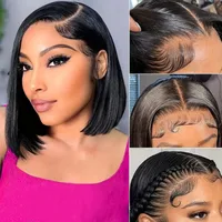 Unisex Simple Style Casual High Temperature Wire Short Straight Hair Wigs main image 2
