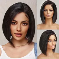 Unisex Simple Style Casual High Temperature Wire Short Straight Hair Wigs main image 1