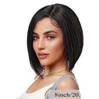 Unisex Simple Style Casual High Temperature Wire Short Straight Hair Wigs main image 5