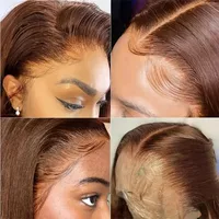 Women's Casual Simple Style Holiday Weekend High Temperature Wire Centre Parting Long Straight Hair Wigs main image 4