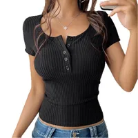 Women's T-shirt Short Sleeve T-Shirts Casual Simple Style Streetwear Solid Color main image 2