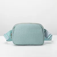 Unisex Classic Style Streetwear Solid Color Pu Leather Waist Bags sku image 2