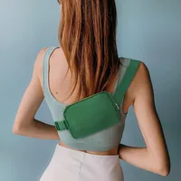 Unisex Classic Style Solid Color Oxford Cloth Waist Bags main image 3