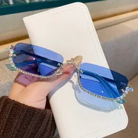 Basic Simple Style Solid Color Pc Square Half Frame Glasses main image 5