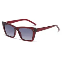 Basic Simple Style Solid Color Ac Cat Eye Full Frame Glasses main image 4